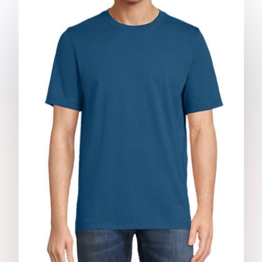 Lands End - NEW - Men's Super-T Short Sleeve T-Shirt. Color: Evening Blue.
